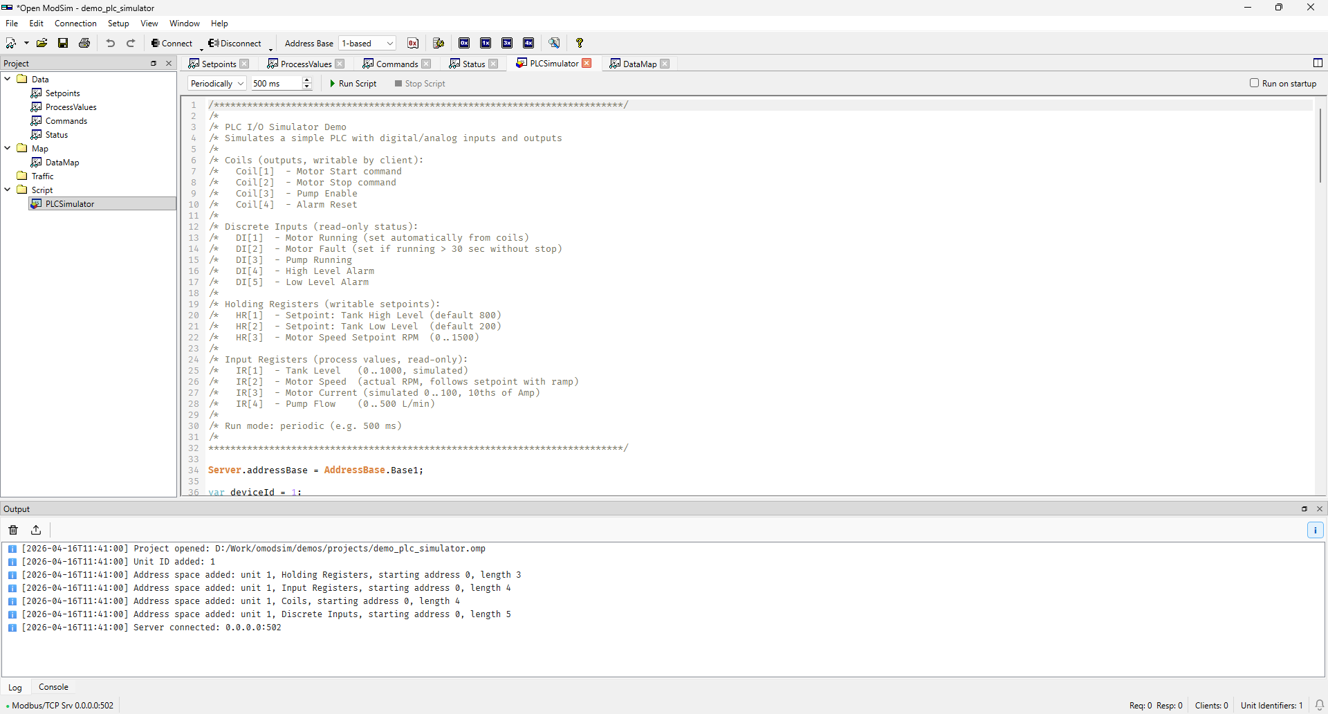 OpenModSim Screenshot